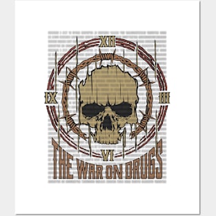 The War On Drugs Vintage Skull Posters and Art